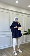 Lacivert Yarasa Kollu Sweatshirt