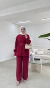 Lavinya Tensel Takım  Bordo