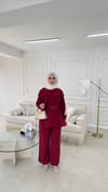 Lavinya Tensel Takım  Bordo