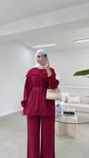 Lavinya Tensel Takım  Bordo