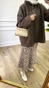 Leopar Desenli Etek