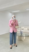 Luna Blazer Ceket Pembe 