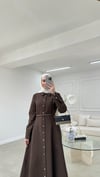 Mila Gömlek Elbise Acı Kahve 