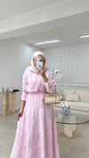 Müslin Etekli Takım Pembe