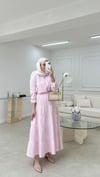 Müslin Etekli Takım Pembe