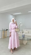Müslin Etekli Takım Pembe