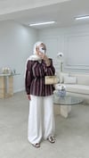 Nakışlı Gömlek Bordo