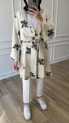 Nakışlı Kimono - Siyah