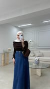 Omuz Detaylı Bluz Acı Kahve 