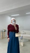 Omuz Detaylı Bluz Bordo