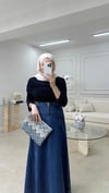 Omuz Detaylı Bluz Lacivert