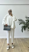 Oversize Sweatshirt-Beyaz