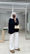 Oversize Triko Kazak Lacivert