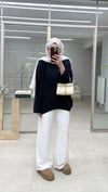 Oversize Triko Kazak Lacivert