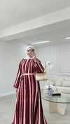 Piliseli Elbise Bordo