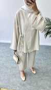 Pinteres Kimono Takım Bej
