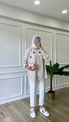 Pötikareli Taşlı Gömlek - Bej