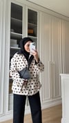 Puantiyeli Ceket Siyah