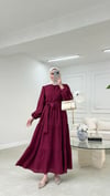 Pure Kat Elbise Bordo