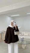 Püsküllü Kimono Acı Kahve 