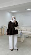 Püsküllü Kimono Acı Kahve 