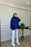 Saks Basic Bisiklet Yaka Sweatshirt