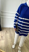 Saks - Çizgili Merserize Tunik