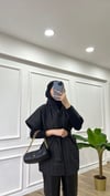 Siyah - Kemerli Yelek