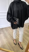 Siyah - Saten Tunik