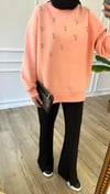 Somon - Taşlı Sweatshirt
