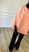 Somon - Taşlı Sweatshirt