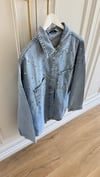 Taş İşlemeli Denim Ceket 
