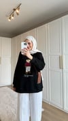 Teddy Sweatshirt Siyah