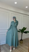 Vatkalı Elbise - Mint