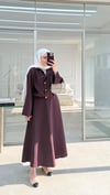 Viyana Etekli Takım Mürdüm
