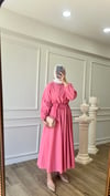 Volanlı Elbise - Pembe