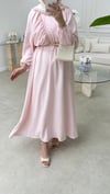 Volanlı Elbise Pembe