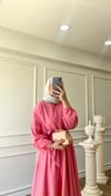 Volanlı Elbise - Pembe
