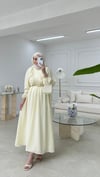 Volanlı Elbise Sarı