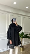 Volanlı gömlek - Siyah