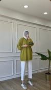 Yağ Yeşili - Fermuar Detaylı Merserize 