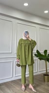 Yağ Yeşili - Oversize Takım