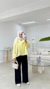 Yandan Düğmeli Gömlek Sarı