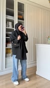 Zr Model Şallı Blazer Ceket Siyah