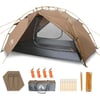Night Cat ZP-34 2 Kişilik 4 Mevsim Alüminyum Ultralight Çadır - Haki