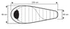 Trimm Balance Wide -25'C XL Uyku Tulumu - 205R, Mavi