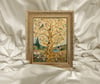 Art Nouveau - Ağaç ve Kuş Çerçeveli Tablo