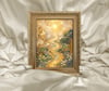 Art Nouveau -  Güneşe Doğru Çerçeveli Tablo