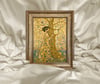 Art Nouveau -  Yaşam Ağacı ve Kadın Çerçeveli Tablo