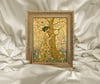 Art Nouveau -  Yaşam Ağacı ve Kadın Çerçeveli Tablo